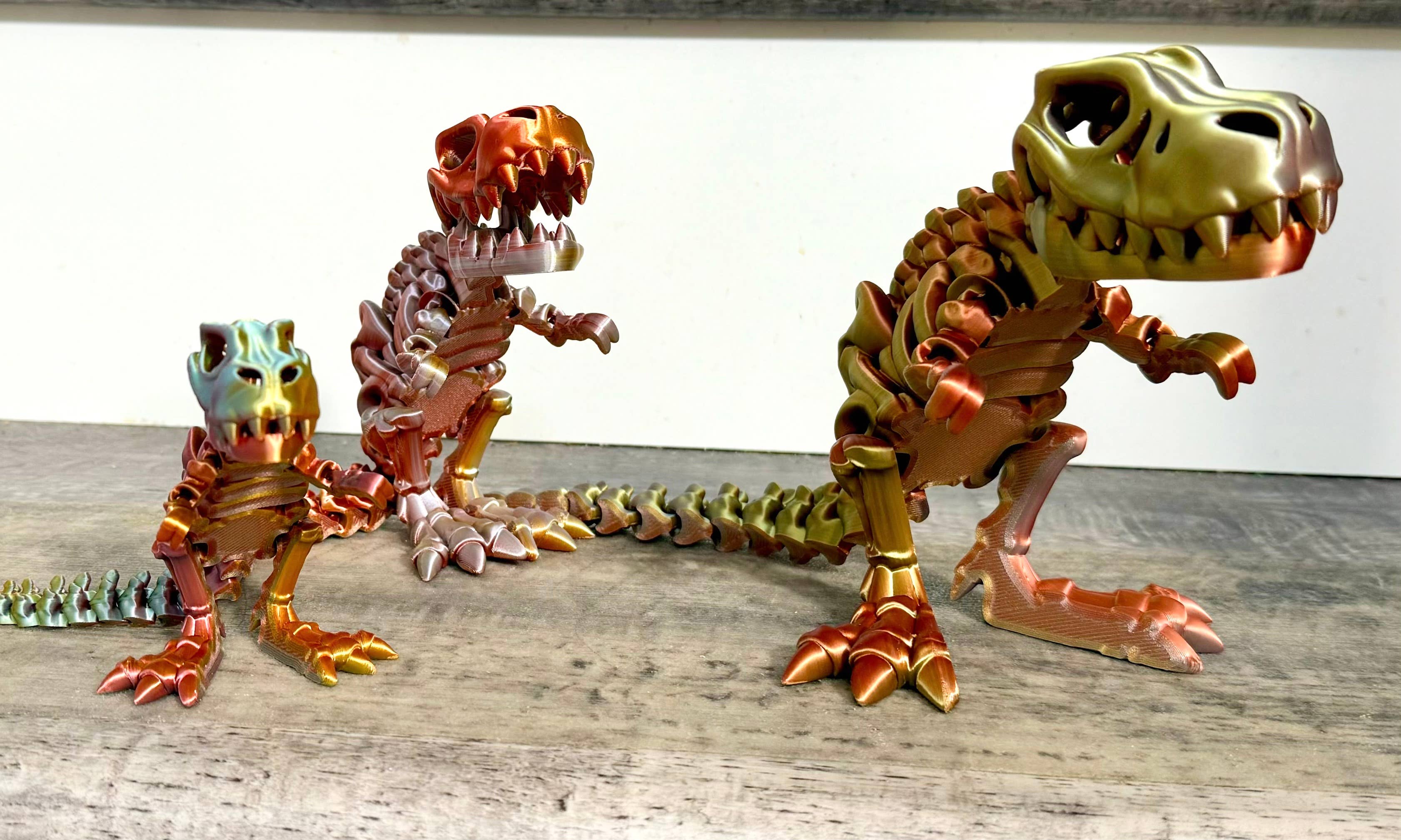 LNZ Custom Design – Brinquedo Fidget - Crianças por atacado – Esqueleto de Tyrannosaurus Rex impresso em 3D4