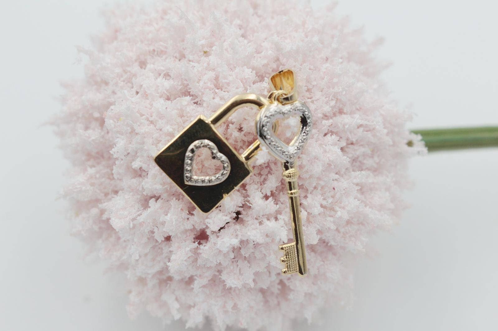 Cherie by Cherie - Wholesale Individual Charm/Pendant - Heart Lock & Key Pendant4