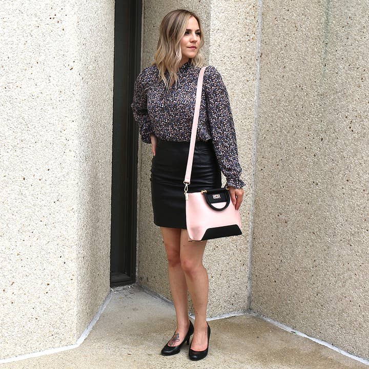 London JONES – wholesale Väska med handtag – Dam – Newport-väska - Rose Mist