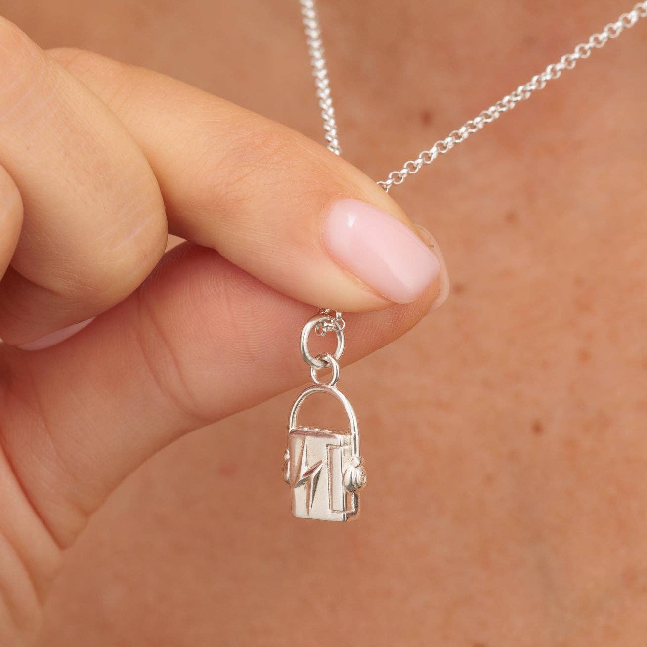 Scream Pretty - Recycled Sterling Silver Jewellery – wholesale Pendant/charm necklace – Walkman Charm Necklace4