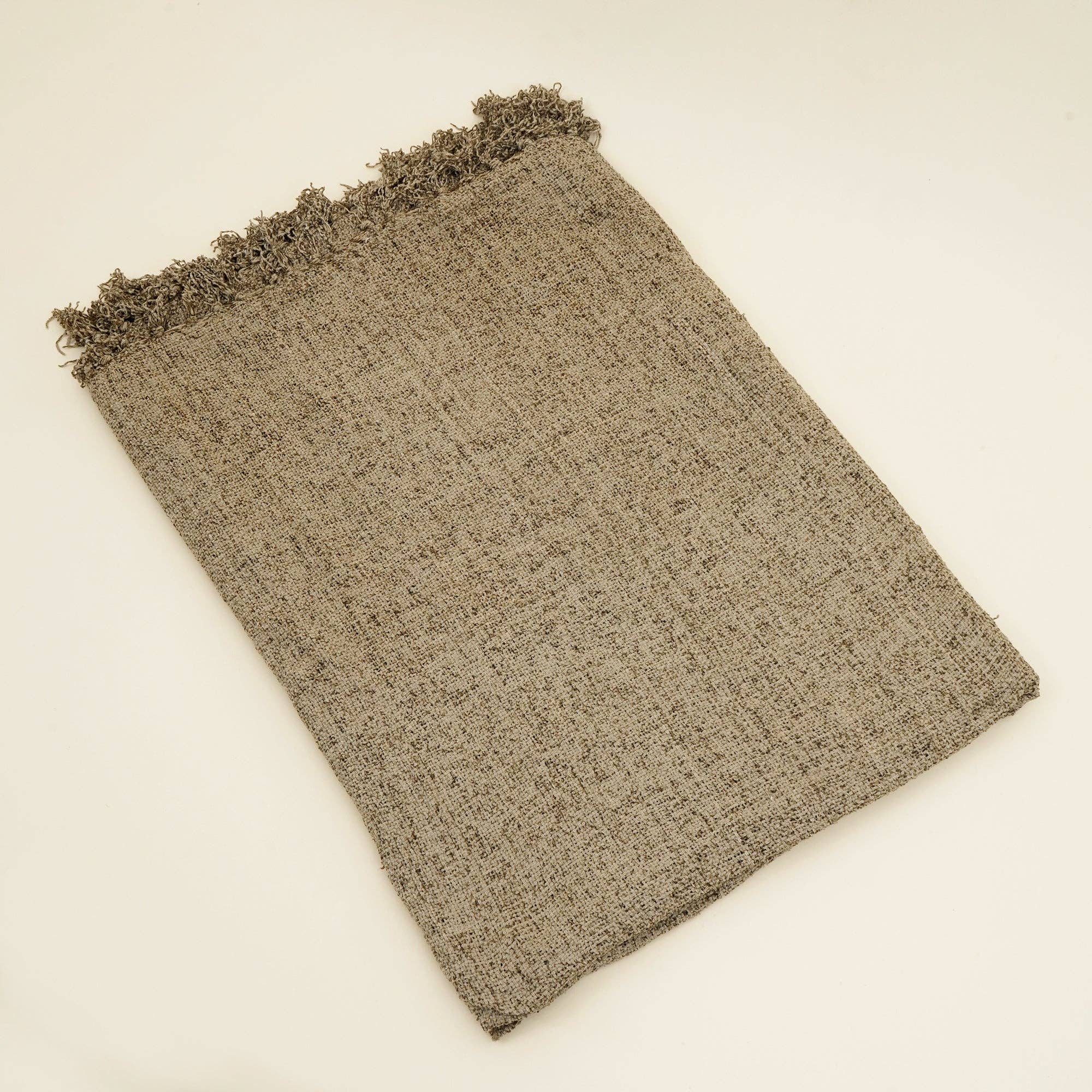 Ljusgrå Sängöverkast i bomullschenille - Ljusgrå för wholesale på Faire2