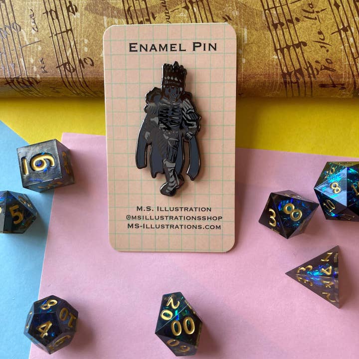 King Of The Wild Hunt Hard Gaming Enamel Pin, Polish Art, Fantasy Gamer Pins, Video Game Pins, Video Game Art, RPG, Book Lover | Game Art for wholesale by M.S. Illustration