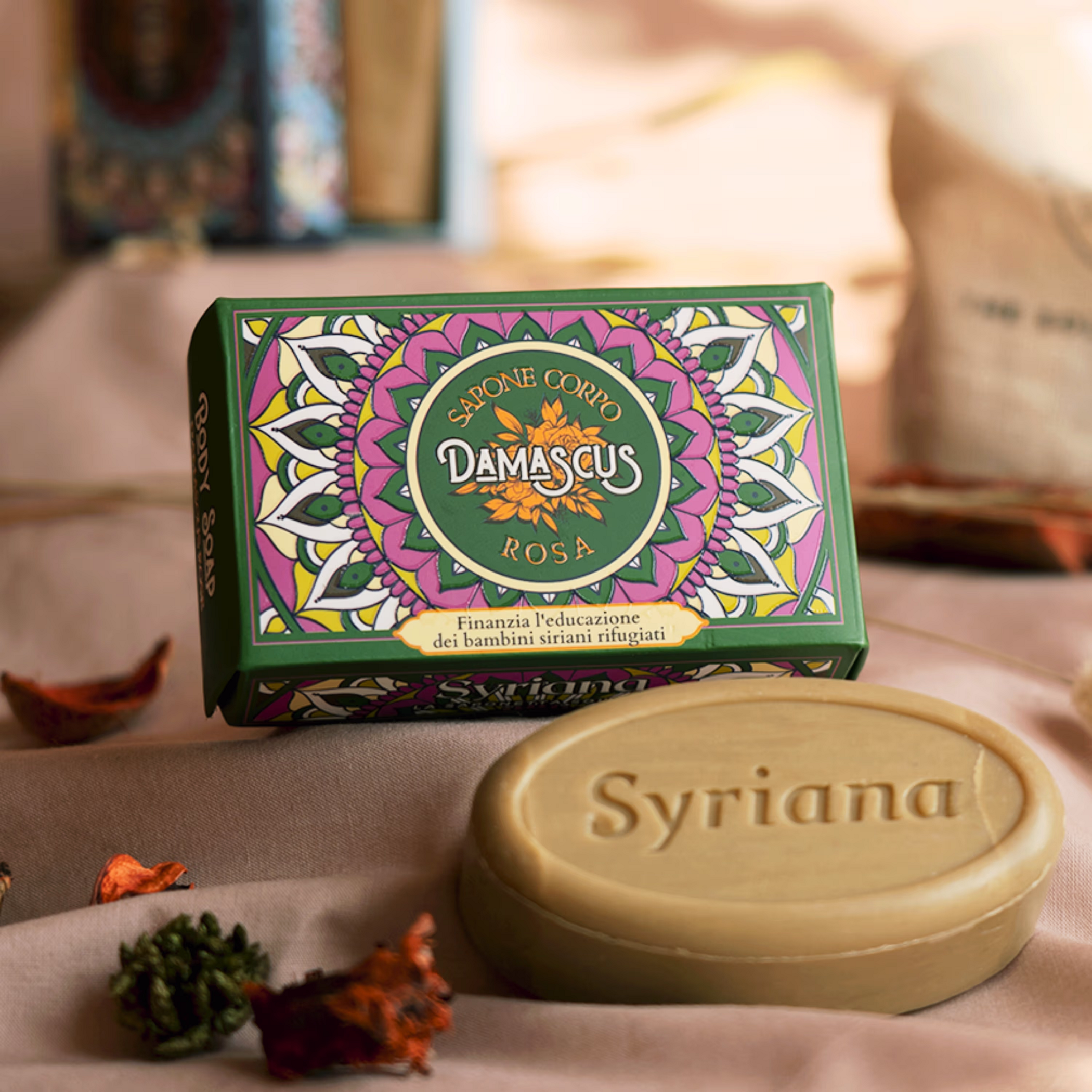 Syriana - Wholesale Bar Soap - Aleppo Soap Scented with Damask Rose, Black Musk, Oud-Amber1