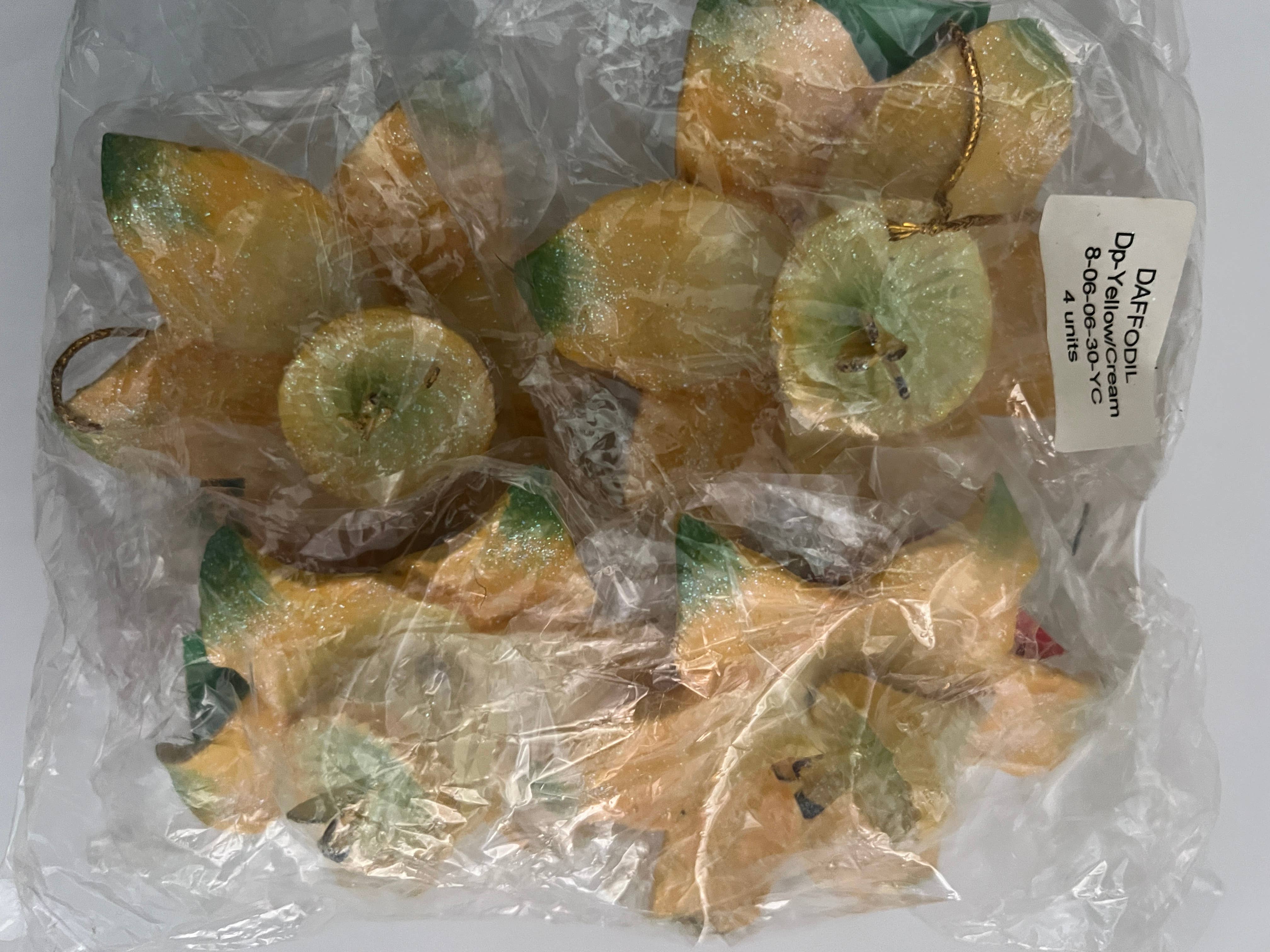 Erik & Mike - Wholesale Ornament - Christmas Flower Ornament Daffodil Yellow2