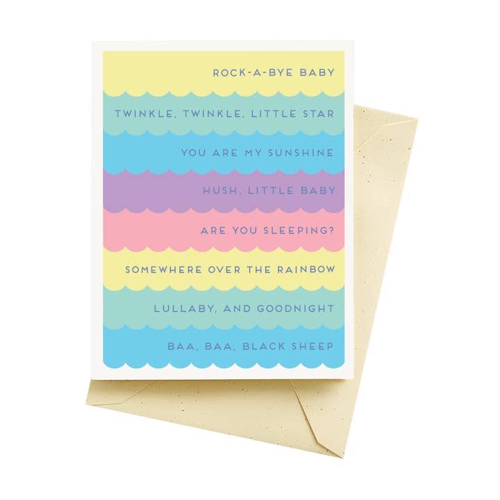 Baby Stripes Baby Cards for wholesale by Seltzer Goods