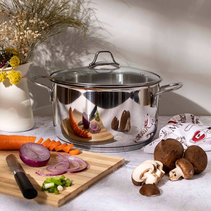 Biggbrands - Wholesale Cooking Pot - Serenk Modernist Stainless Steel Stock Pot (2 Options)5