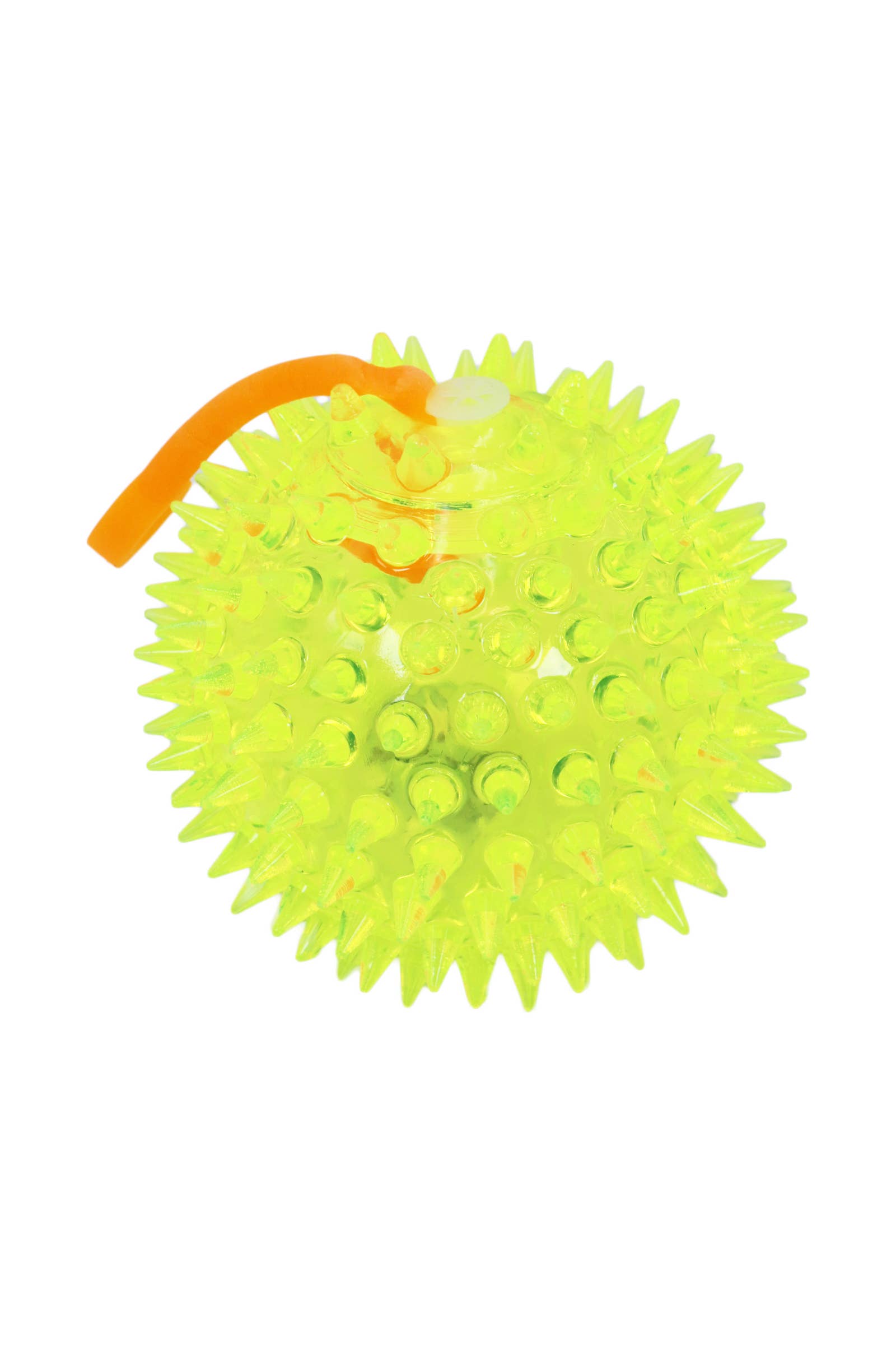 Cap Zone - Wholesale Squishy toy – Kids & Baby - Spiky LED Light-Up Squeaky Bouncy Ball - 2.75 Inch7