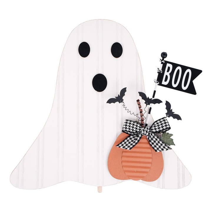 Boo Flag Ghost Topper for wholesale by Glory Haus