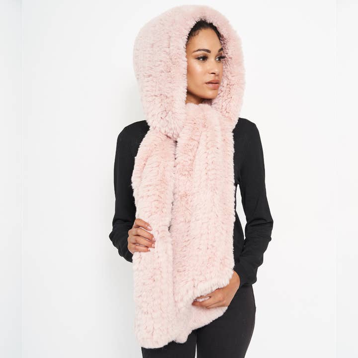 Hooded Scarf for wholesale by Furious Fur