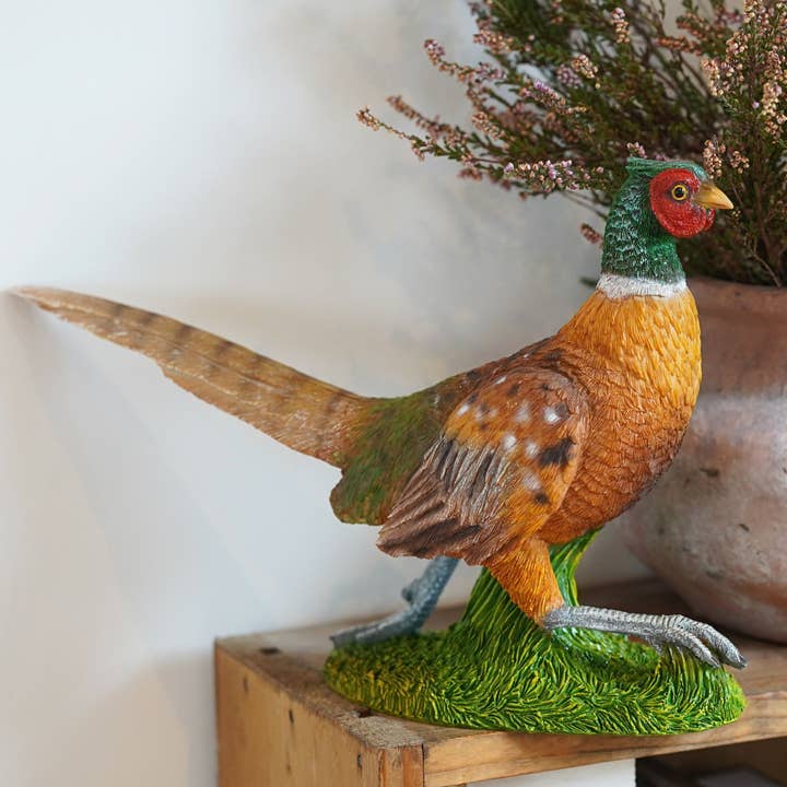 Ornamento de Resina Faisão Estátua de Jardim Casa Pássaro Britânico por atacado de Vale Ornaments