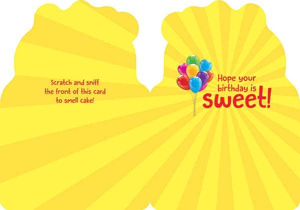 Paper House Productions - Wholesale Birthday Card - Birthday Cake Scratch & Sniff-Vanilla Card1