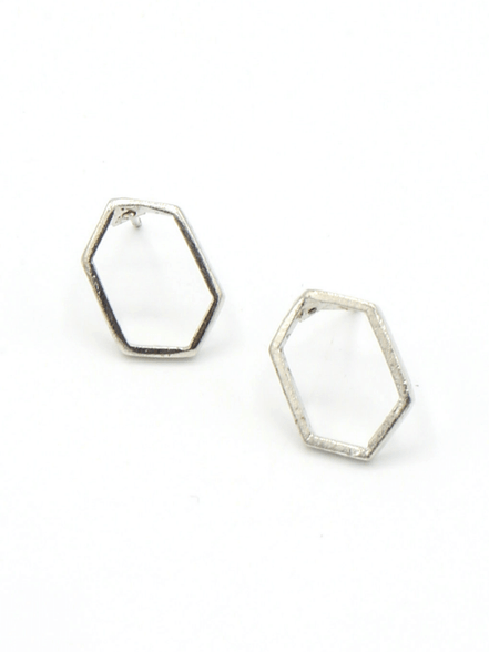 Fair Anita - Wholesale Stud/Post Earrings - Little Hexagon Studs2
