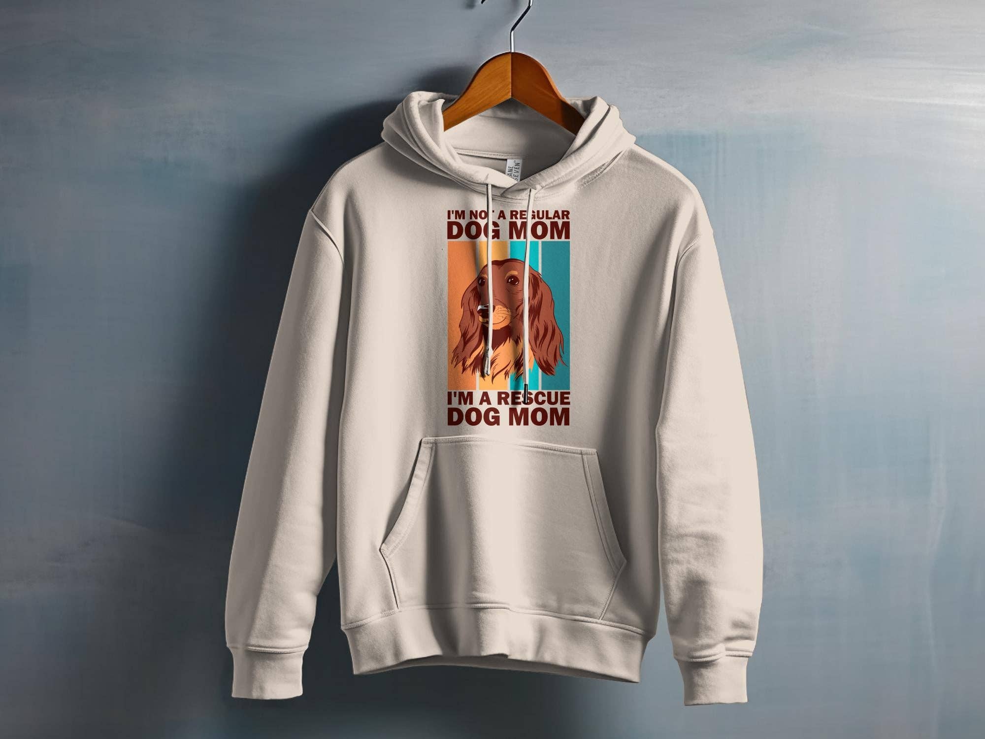 FreakyTeeFactory - Vendita all'ingrosso Maglietta serigrafata - Donna - T-shirt Rescue Dog Mom, divertente per amanti dei cani, maglia per adozione animali, abbigliamento Rescue, regalo unico per proprietari di cani, vita da dog mom9