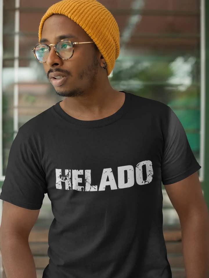 helado Men's T shirt Black Birthday Gift 00550 for wholesale on Faire1