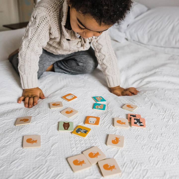 Orange Tree Toys - Wholesale Wood Toy - Kids - Woodland Animal Memory Game