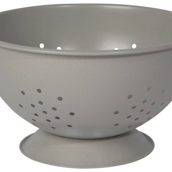 Matte Steel Fog Gray Colander Large for wholesale by Danica Outlet Store