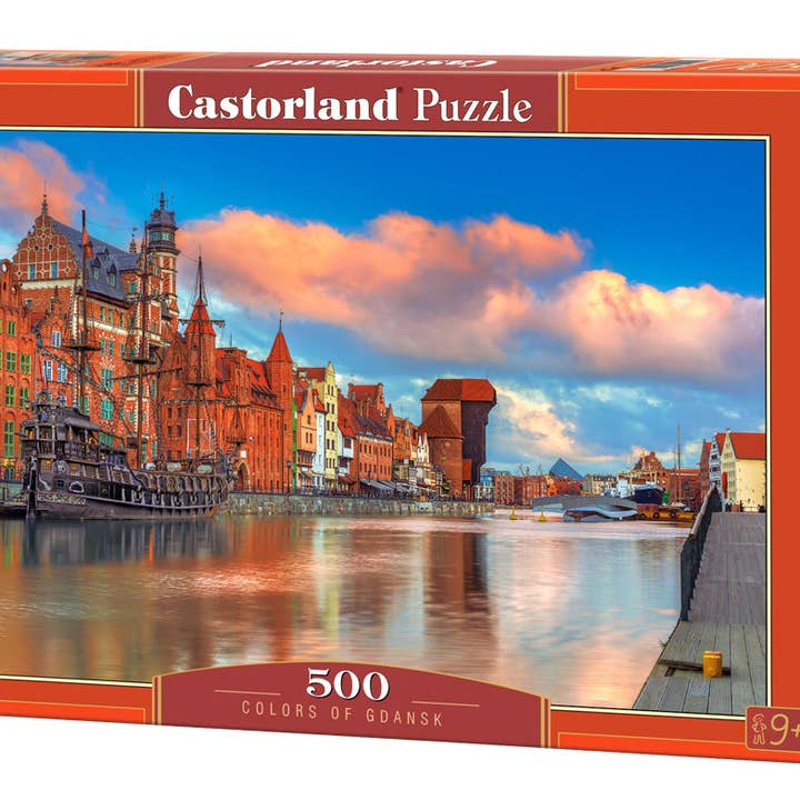 500 Piece Jigsaw Puzzle, Colors of Gdansk, Poland, Historical puzzle, Waterline, Adult Puzzle, Castorland B-53933 for wholesale by CASTORLAND by Bridge Toys