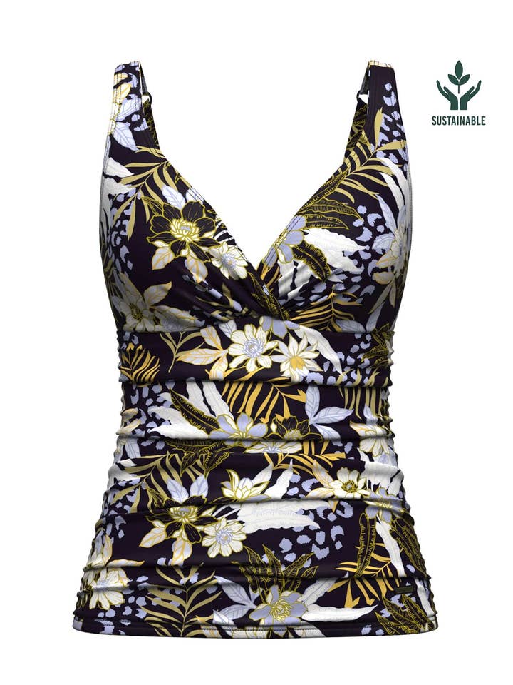 Camiseta tankini Sailor Blue Plus Cup de Elevated Tropics para venta al por mayor de Sunseeker