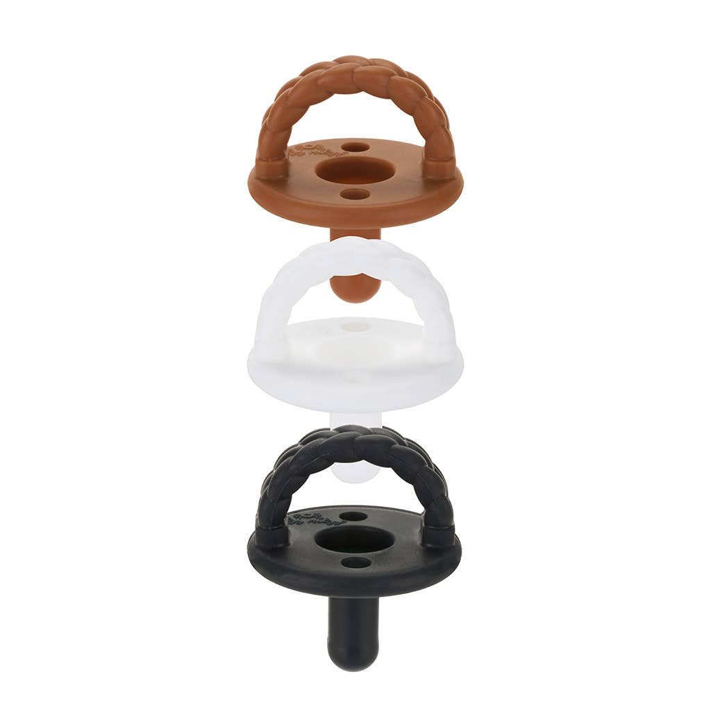 Sweetie Soother™ Silicone Pacifier Set of 3 Coffee & Cream for wholesale on Faire1
