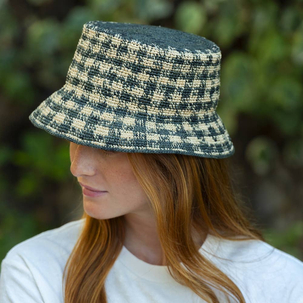 TRAVAUX EN COURS... - Wholesale Bucket Hat - Unisex - BOB RAPHIA checks17