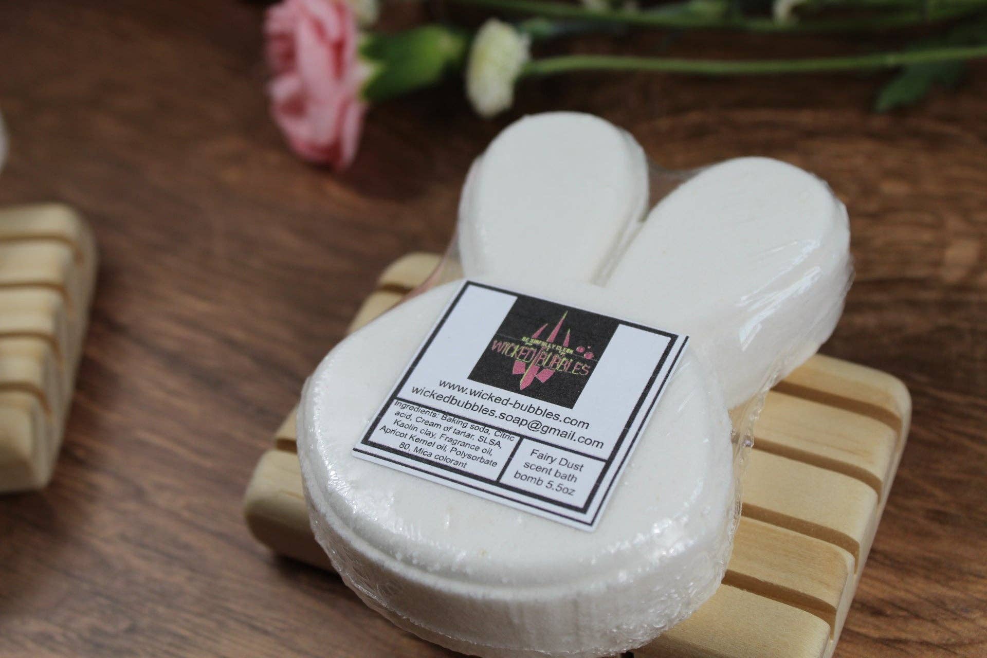 Wicked Bubbles LLC - Wholesale Bath Bomb/Fizz - Bunny Bath bomb - 5.5 oz - Fairy Dust Scent14