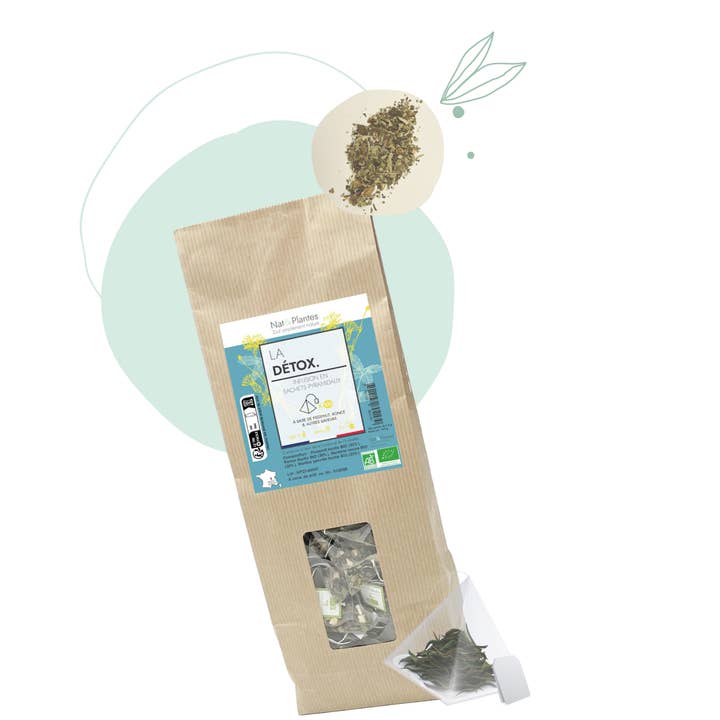 La Détox bio sachets pyramide x 100 vrac pour la vente par Nat&Plantes