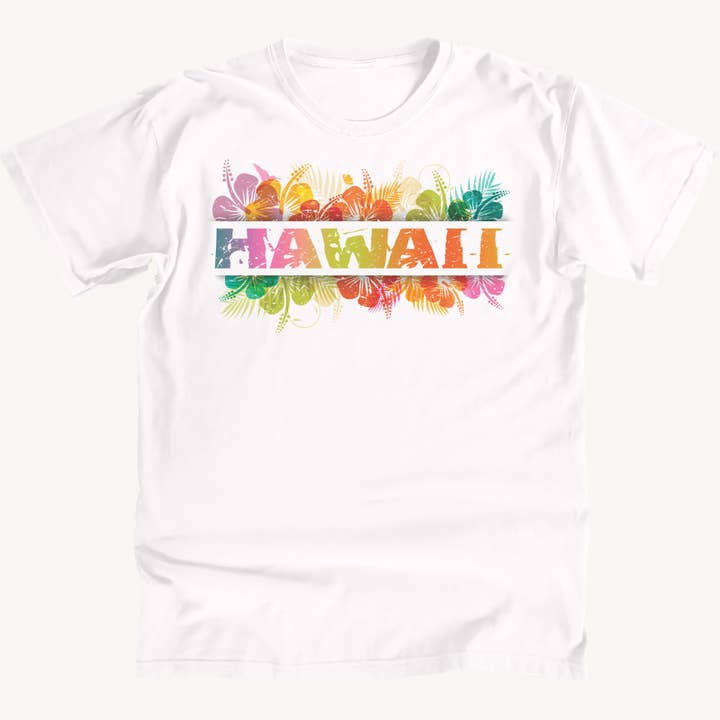 Hawaii Blumen Premium T-Shirt für den Großhandel von Salt Water Colours
