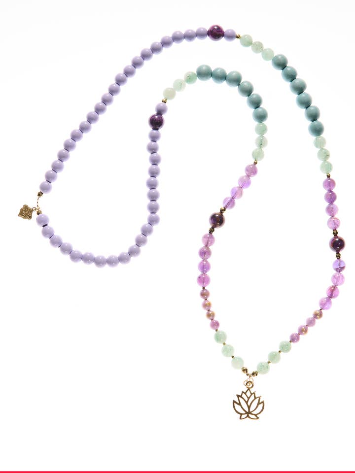 Boho Deluxe halsketting met amethist turkoois voor wholesale door samsara collection