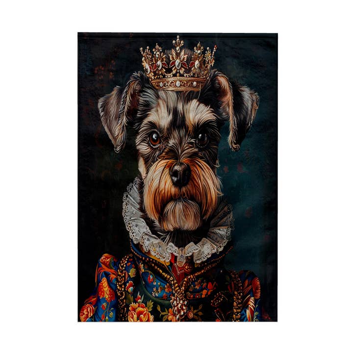 3dRose - Wholesale Bath Towel - 3dRose, Miniature Schnauzer Royal Portrait Canine Majesty, Towel0