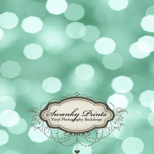 6ft x 5ft Vinyl Fotografering Baggrund - Aqua Bokeh/Brugerdefineret for engroshandel hos Swanky Prints