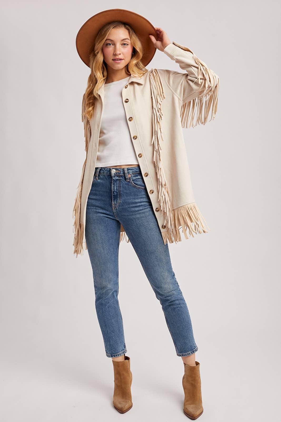Bluivy - Wholesale Jacket - Women's - VEGAN SUEDE FRINGED JACKET20