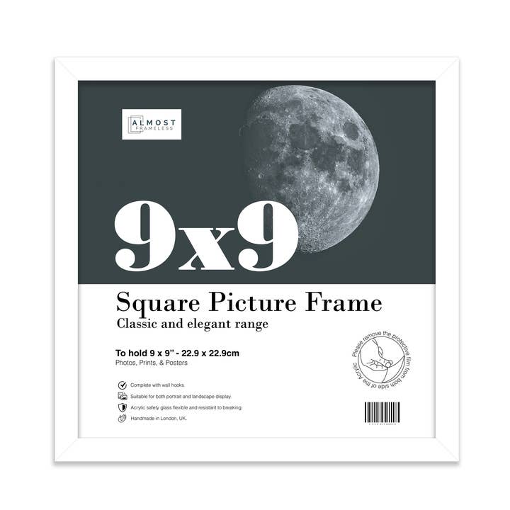 White 9x9 Picture Frame for wholesale by WholesaleFrames.co.uk