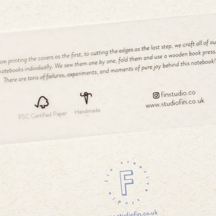 Fin Studio - Wholesale Notebook - Moon Illustrated Notebook / Moon Walk4