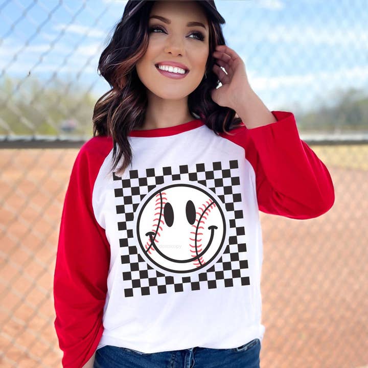 Baseball Checker DTF Heat Transfer for wholesale by Trendy Transfers