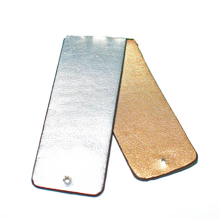 Interchangeable Leather Band - Gold/Silver for wholesale by Laurent Scott Collection