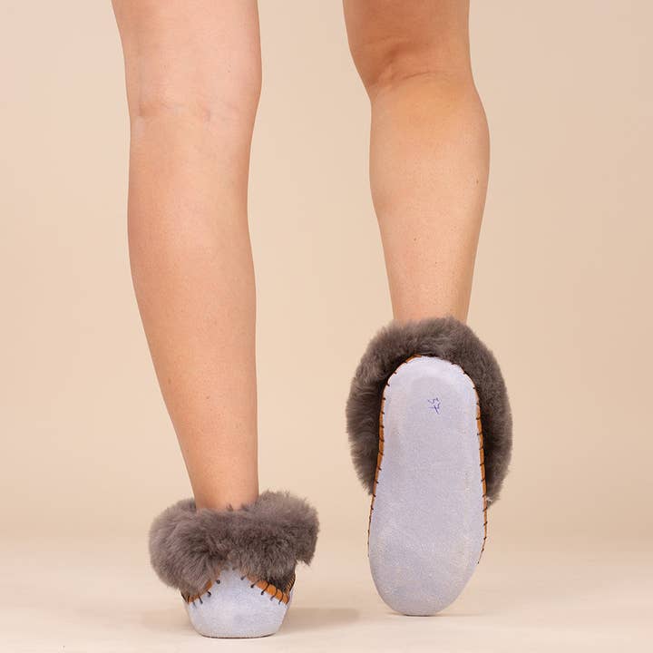 Moonrise - Wholesale Pantoffels - Dames - Moonrise Ladies Sheepskin Slippers Ariel2