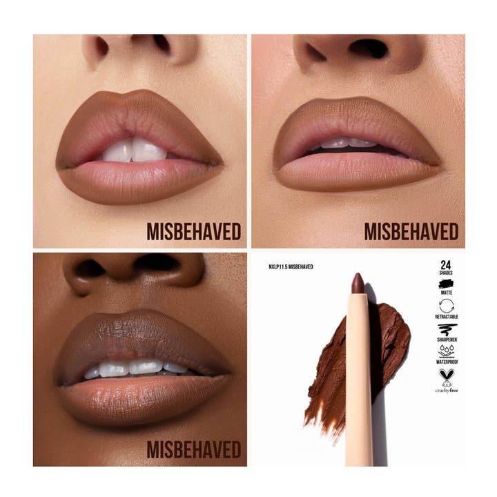 PINEAPPLE Beauty - Wholesale Lip Liner/Pencil - Beauty Creations NXLP11.5 Nude Lip Liner Misbehaved - 12pc