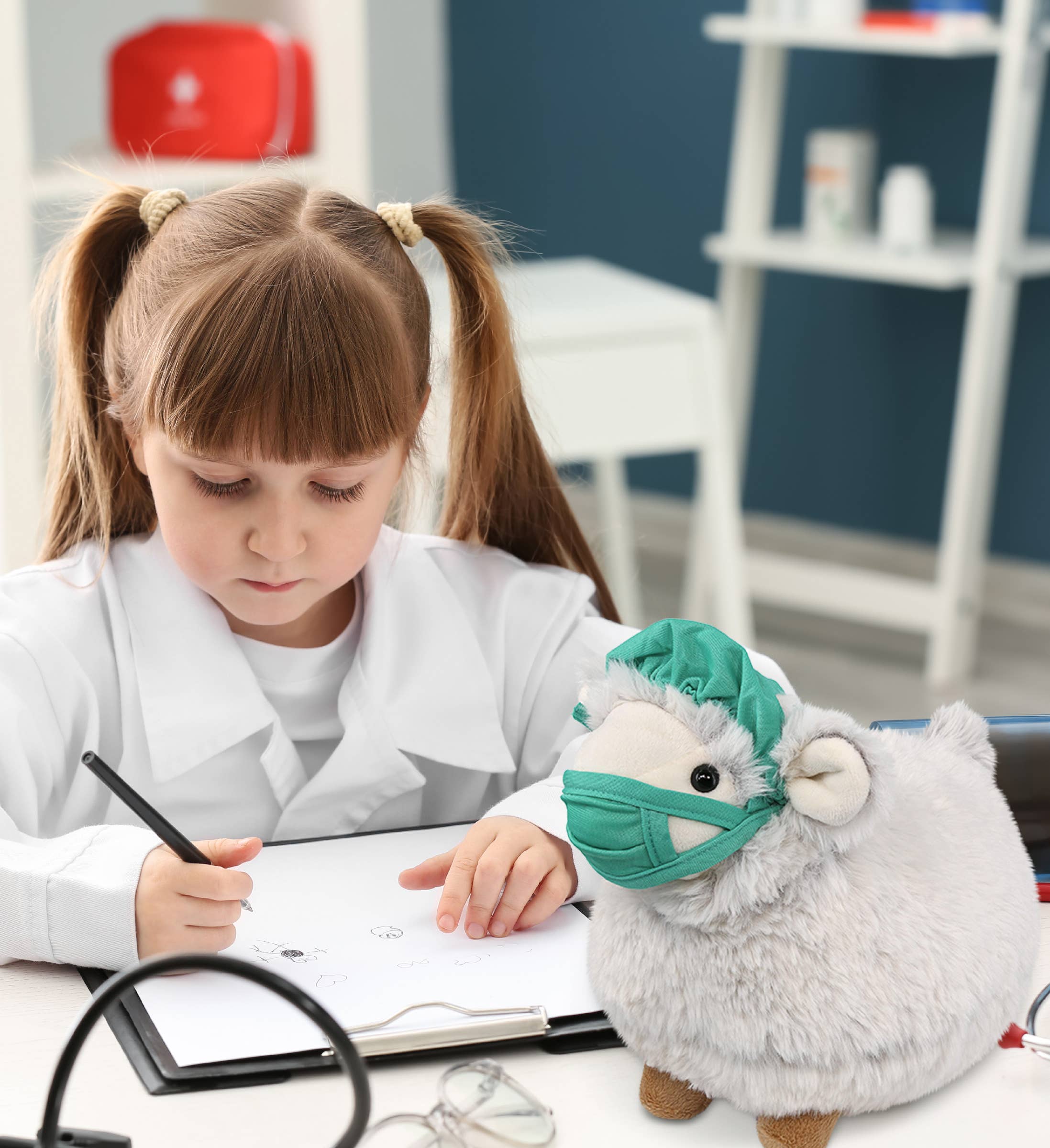 Cota Global - Vendita all'ingrosso Peluche - Bambini e neonati - Dottore di Peluche - Peluche Super Morbido - Pecora6