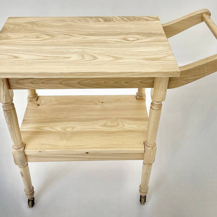 Oak & Post Furniture - Vente Chariots de bar - Chariot à thé en bois rustique1