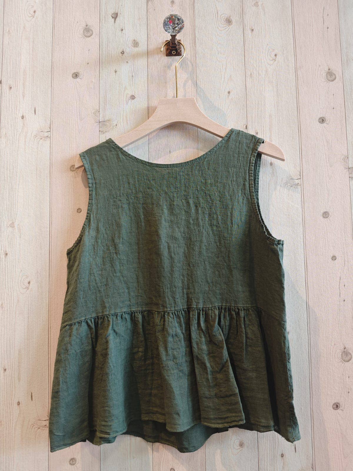 Linen & More - Venta al por mayor Blusa - Mujer - REF 18023 BLUSA LAZO ATRAS ABIERTO LINO 100%6