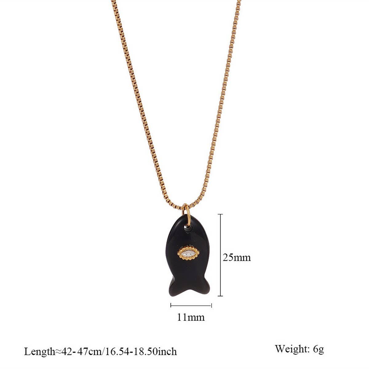 ACCITY - Wholesale Pendant/Charm Necklace - Minimal Fish Pendant Necklace for Beach_CWMM75242