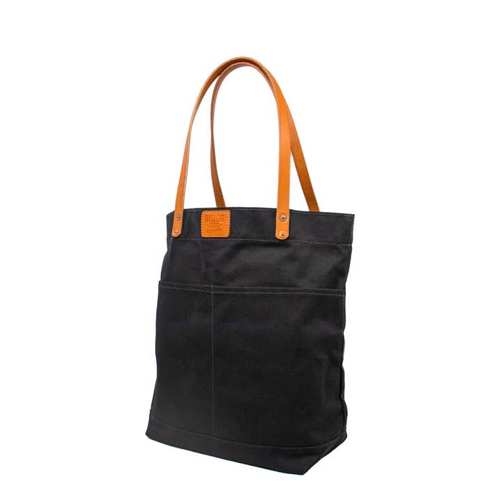 Carryall Tote - B2 Black for wholesale by Brigg Leather & Supply
