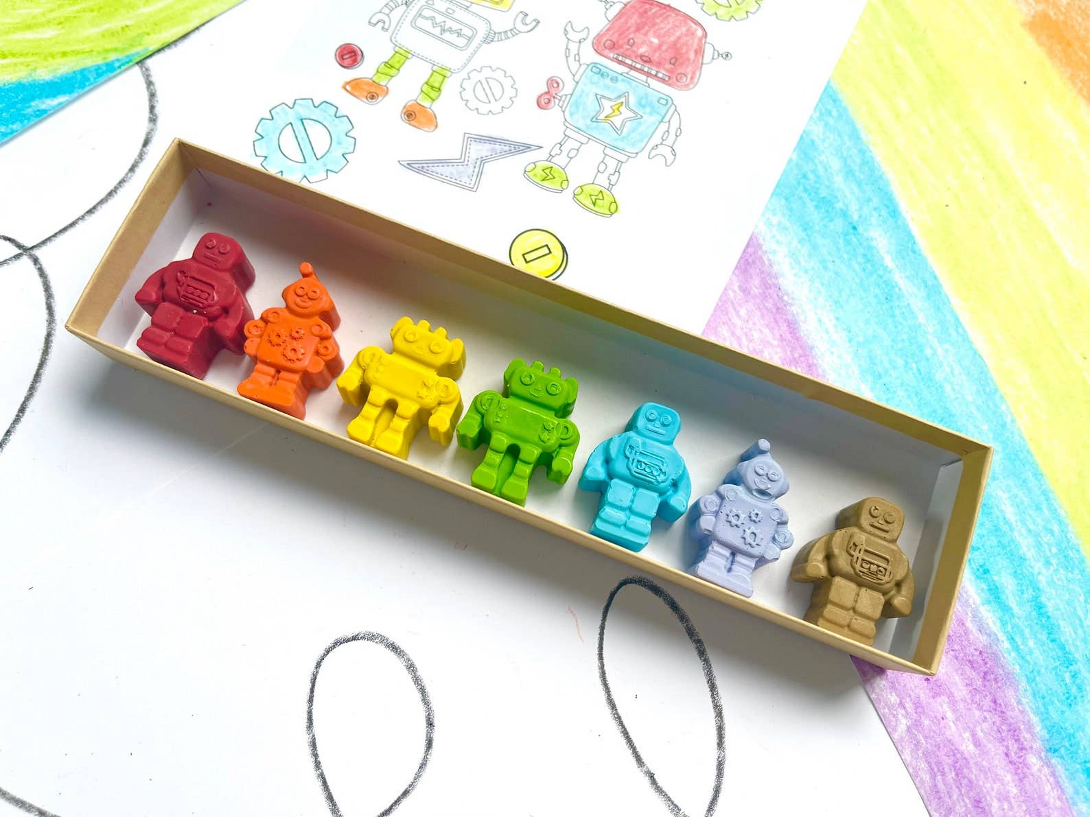 KagesKrayons - Wholesale Crayons - Kids & Baby - Robot Crayons Gift Box2