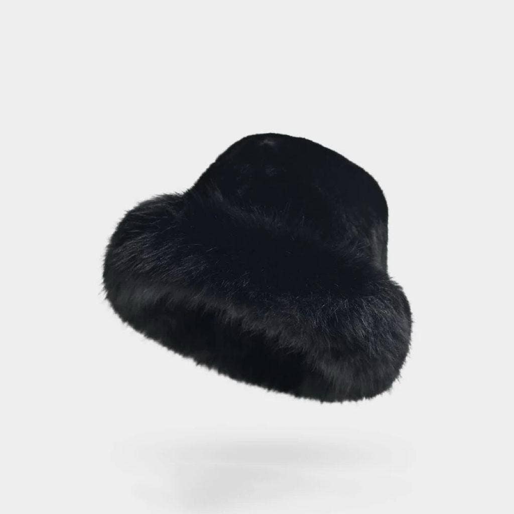 LINETA – wholesale Fur/faux fur coat – Women's – BX-32 Long Hair Faux Fur Hat3