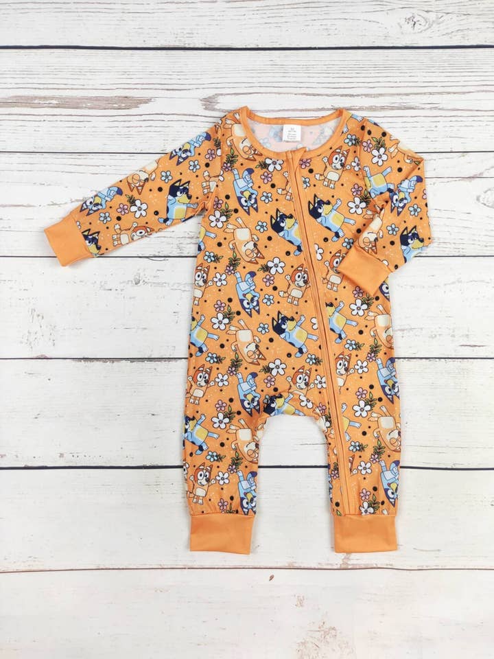 sassy kids palace - Wholesale Sleepsuit - Baby - Baby Character Flower Zippy Sleeper