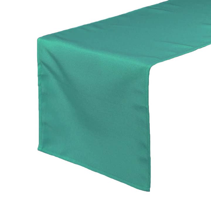 14 x 108 inch Polyester Table Runner Teal for wholesale by YOUR CHAIR COVERS