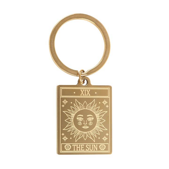 Something Different Wholesale - Wholesale Keychain - Unisex - The Sun Vintage Tarot Card Keyring2