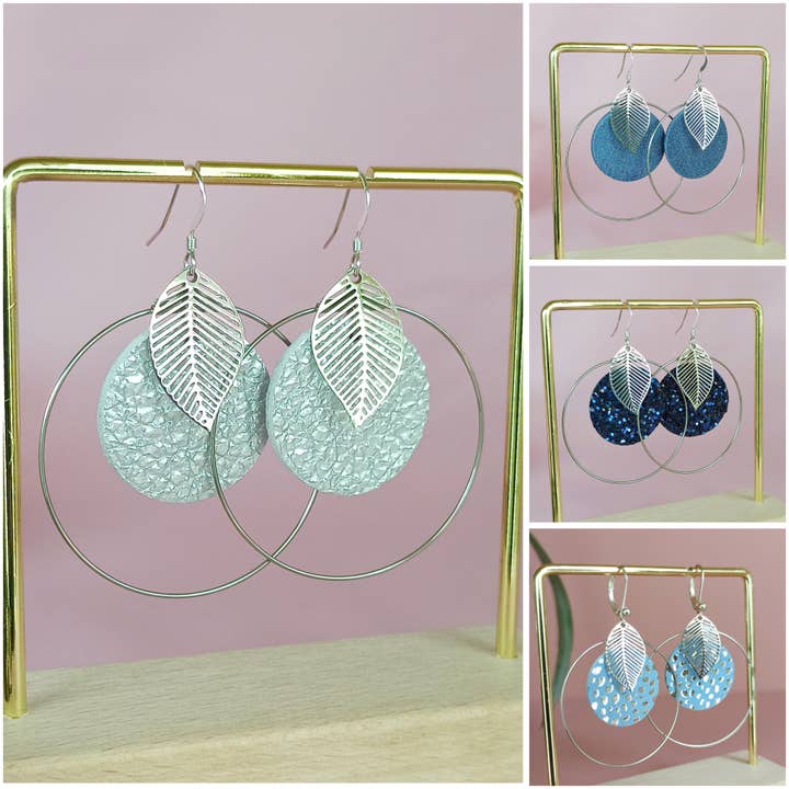 POMONA Earrings Silver - 4 Colors for wholesale by COLICREA