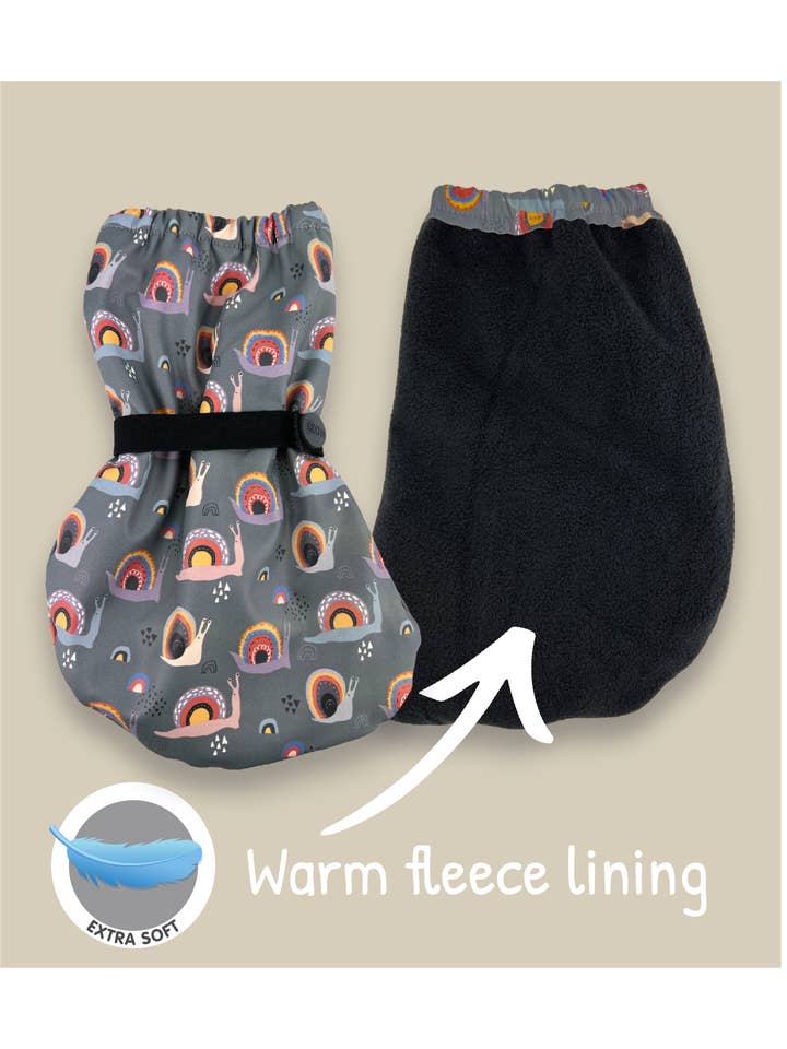 HECKBO – Großhandel Gummistiefel – Kinder – Baby Füßlinge Regenfüßlinge Schnecke - mit Vlies Futter