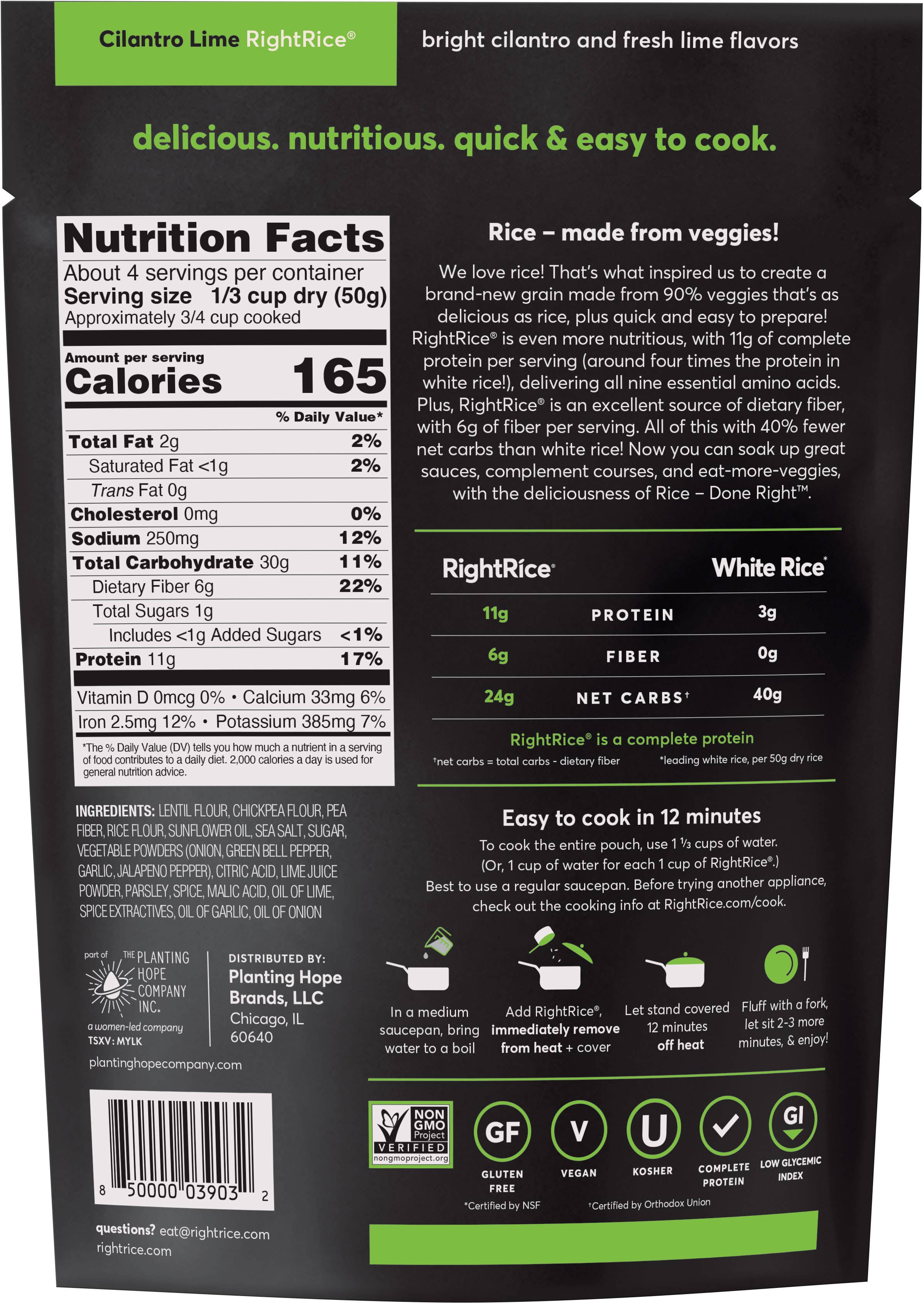 RightRice - Wholesale Rice - Cilantro Lime RightRice 7oz1
